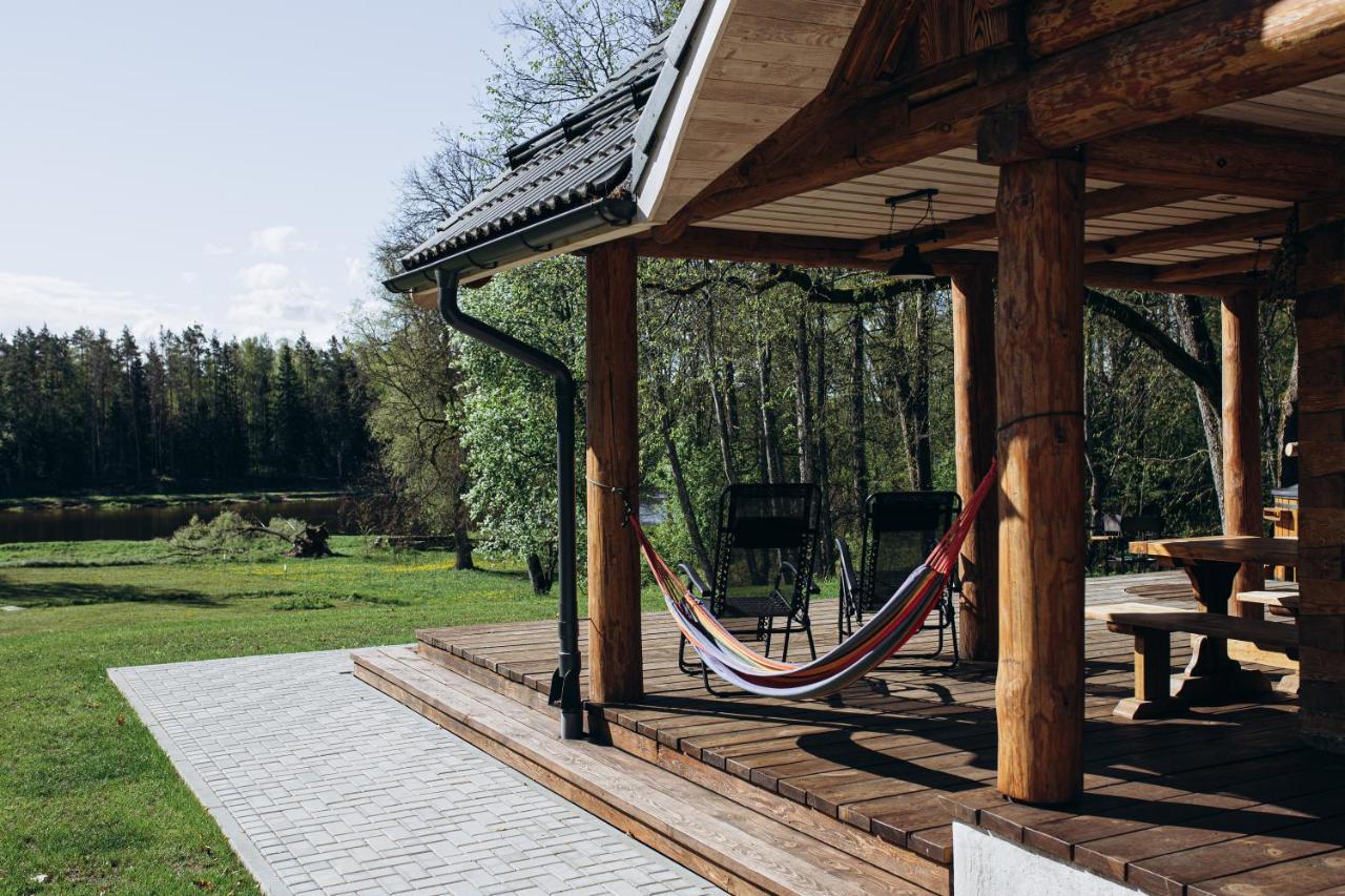 "Gaujmale" Sauna House In Nature Ilkene Exterior photo