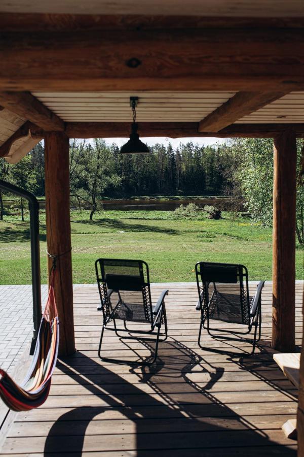 "Gaujmale" Sauna House In Nature Ilkene Exterior photo