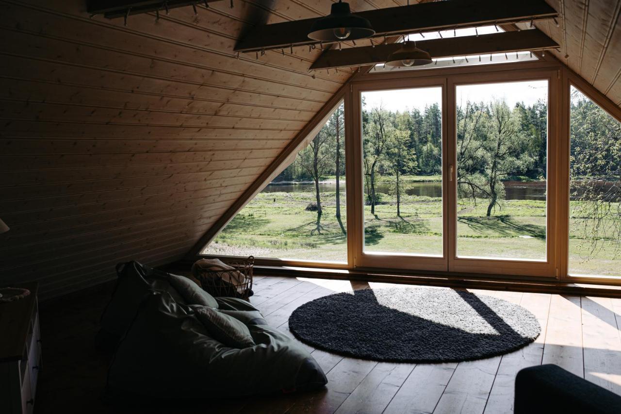 "Gaujmale" Sauna House In Nature Ilkene Exterior photo
